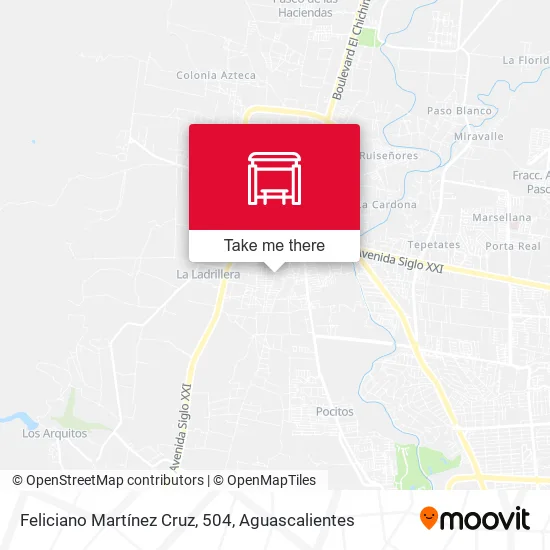 Feliciano Martínez Cruz, 504 map