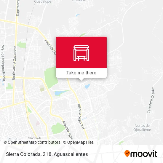 Mapa de Sierra Colorada, 218