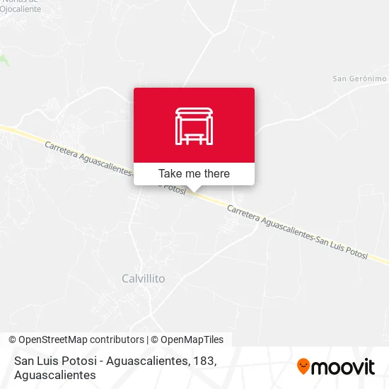 San Luis Potosi - Aguascalientes, 183 map