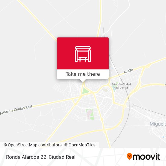 mapa Ronda Alarcos 22