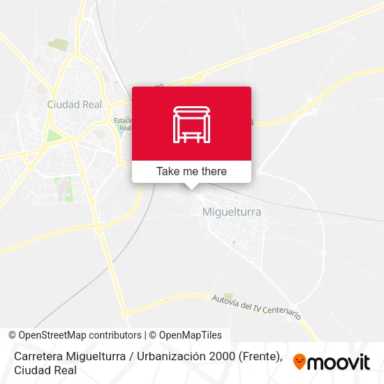 mapa Carretera Miguelturra / Urbanización 2000 (Frente)