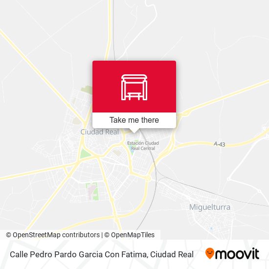 Calle Pedro Pardo Garcia Con Fatima map