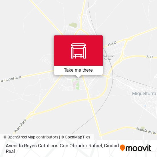 mapa Avenida Reyes Catolicos Con Obrador Rafael