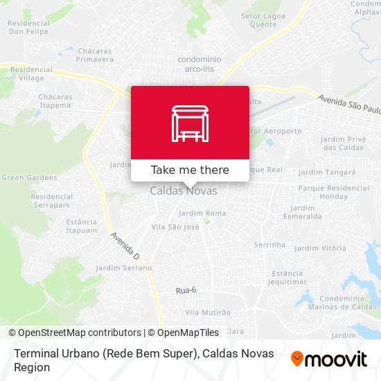 Terminal Urbano (Rede Bem Super) map