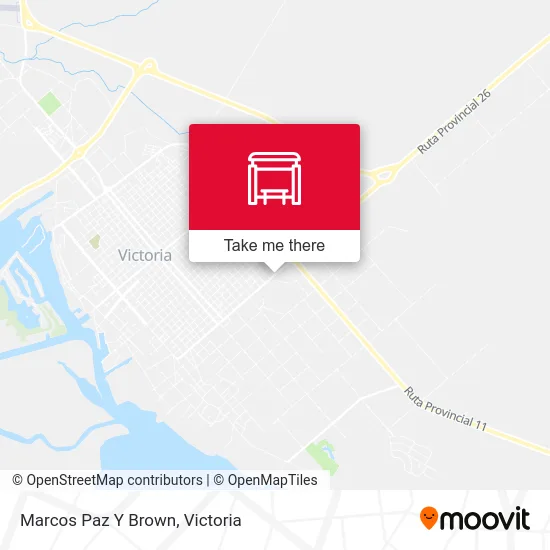 Marcos Paz Y Brown map