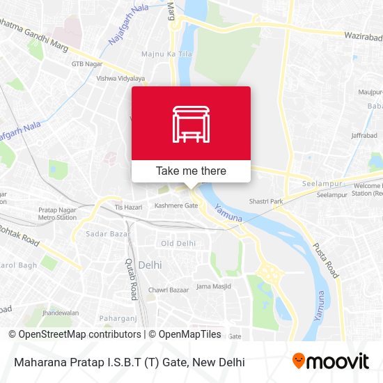 Maharana Pratap I.S.B.T (T) Gate map