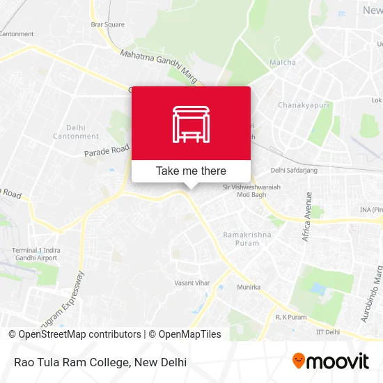 Rao Tula Ram College map