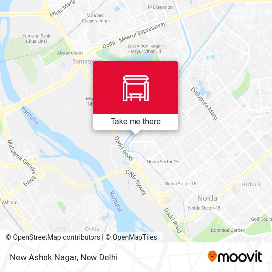 New Ashok Nagar map