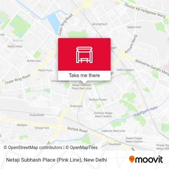 Netaji Subhash Place (Pink Line) map