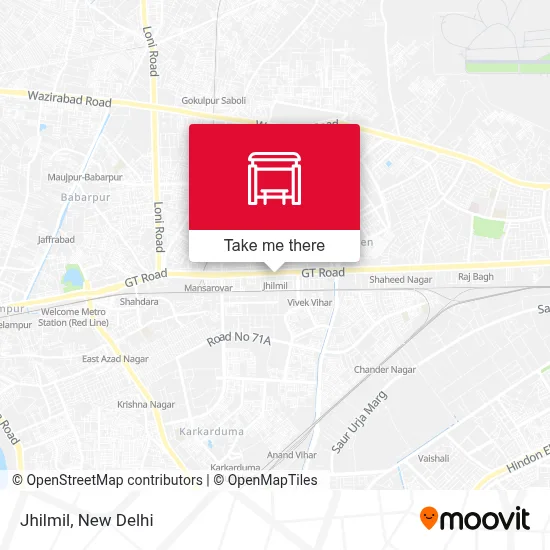 Jhilmil map