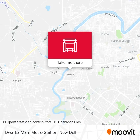 Dwarka Main Metro Station map