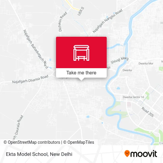 Ekta Model School map