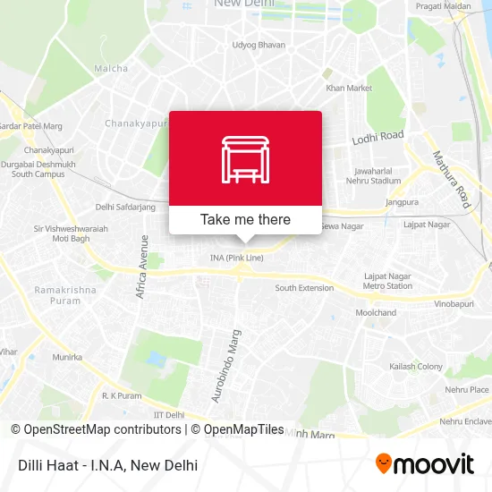 Dilli Haat - I.N.A map