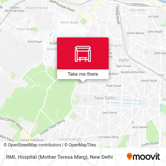 RML Hospital (Mother Teresa Marg) map