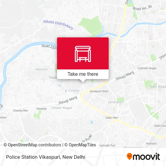 Police Station Vikaspuri map