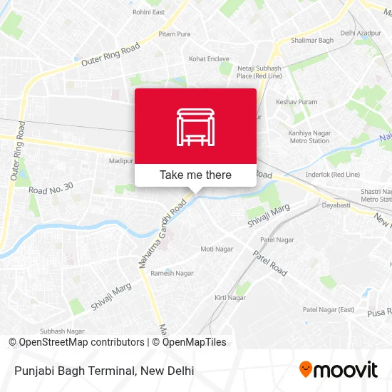 Punjabi Bagh Terminal map
