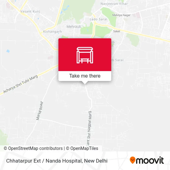 Chhatarpur Ext / Nanda Hospital map