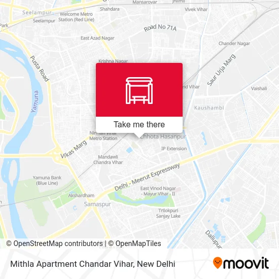 Mithla Apartment Chandar Vihar map