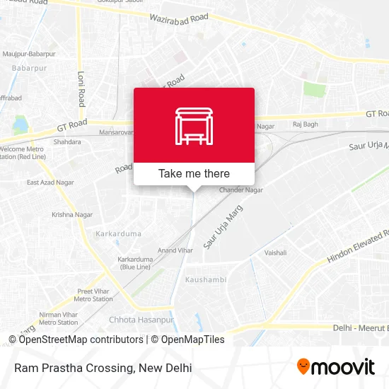 Ram Prastha Crossing map