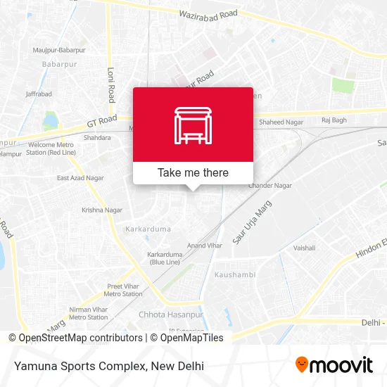 Yamuna Sports Complex map