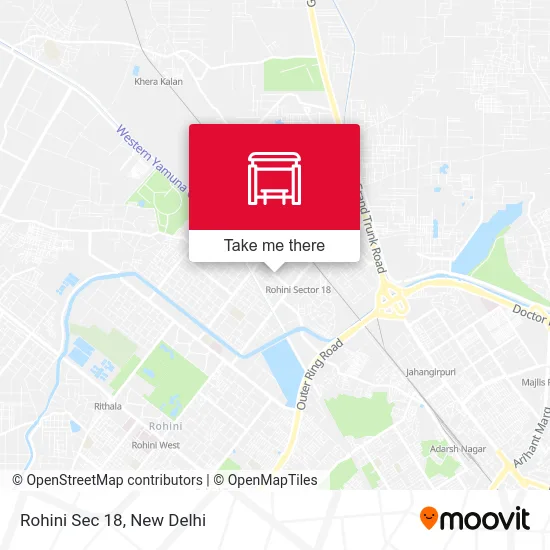 Rohini Sec 18 map