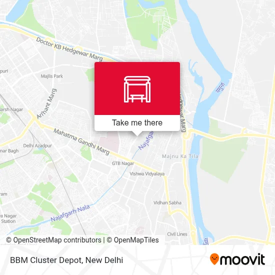 BBM Cluster Depot map