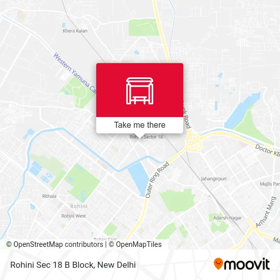 Rohini Sec 18 B Block map