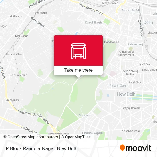 R Block Rajinder Nagar map