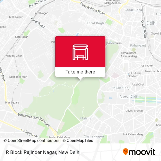 R Block Rajinder Nagar map