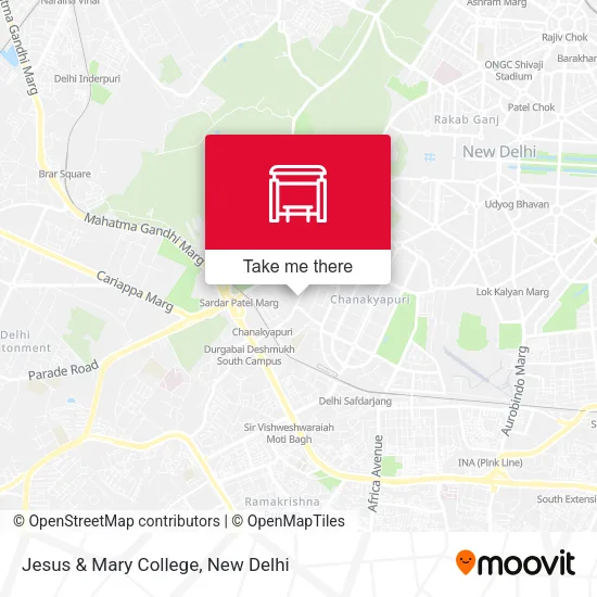 Jesus & Mary College map