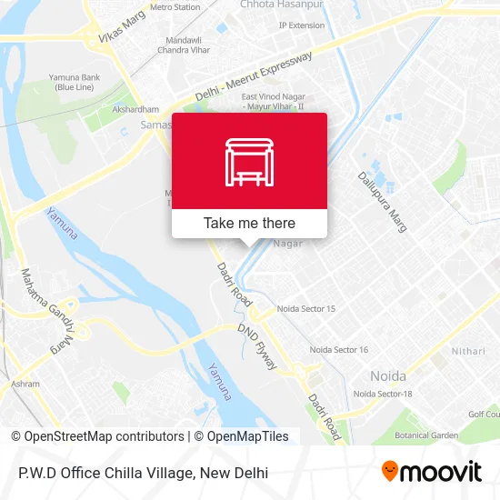 P.W.D Office Chilla Village map