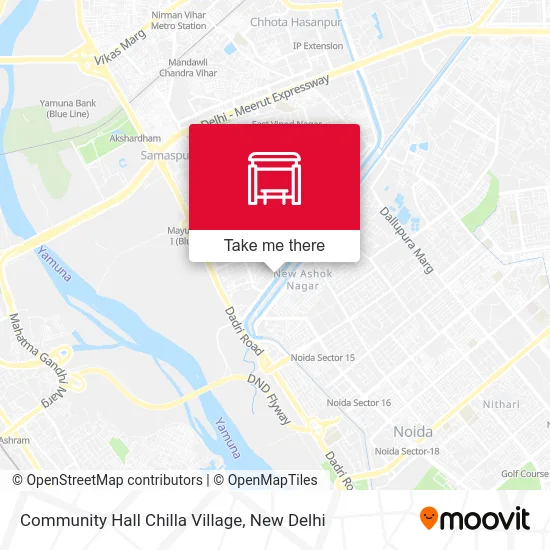 Community Hall Chilla Village map