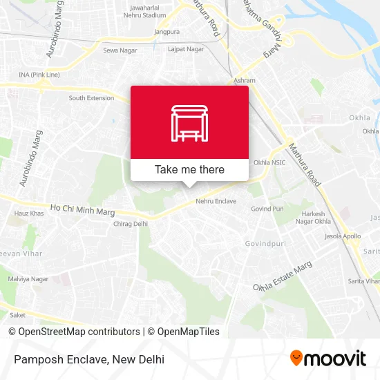 Pamposh Enclave map