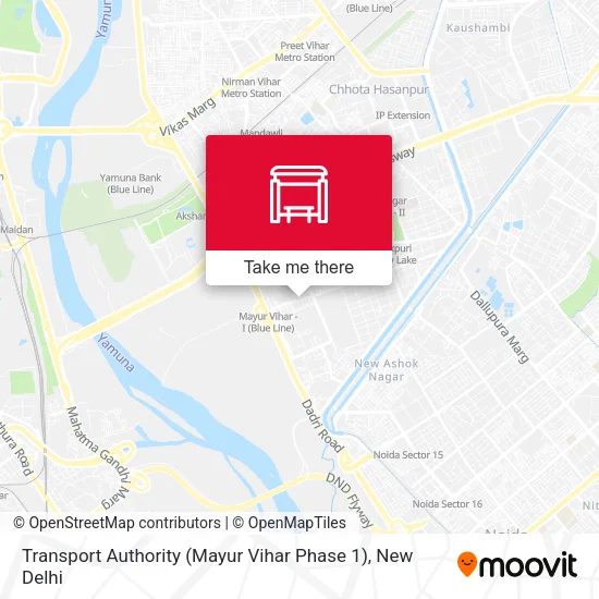 Transport Authority (Mayur Vihar Phase 1) map