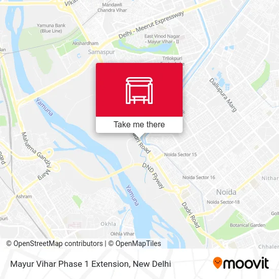 Mayur Vihar Phase 1 Extension map