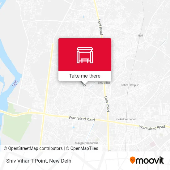Shiv Vihar T-Point map