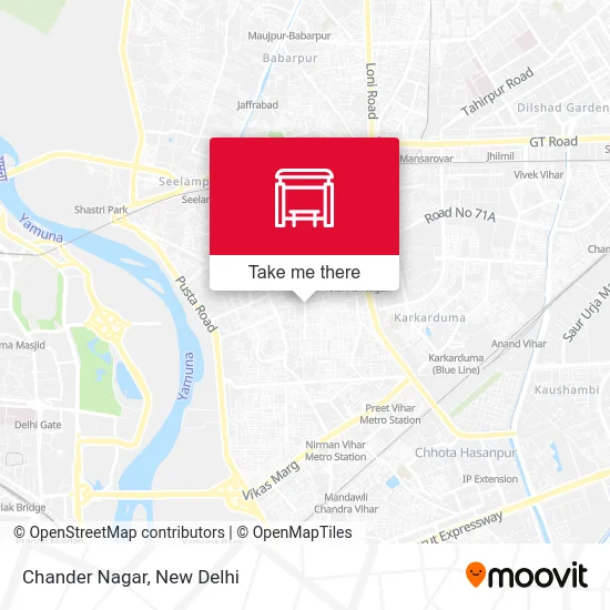 Chander Nagar map