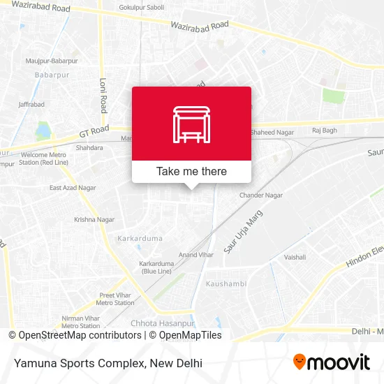 Yamuna Sports Complex map