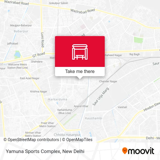 Yamuna Sports Complex map