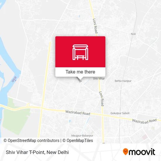 Shiv Vihar T-Point map