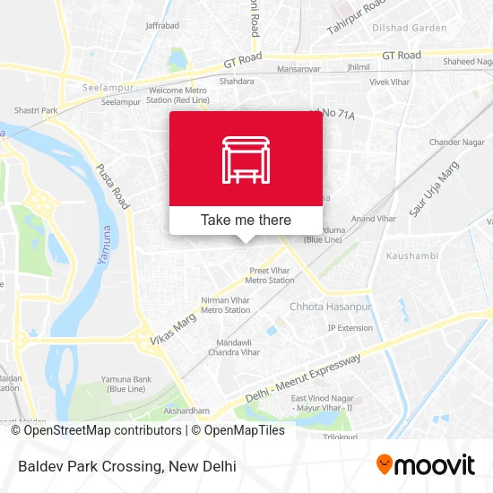 Baldev Park Crossing map