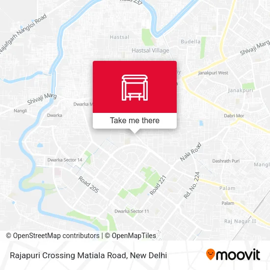 Rajapuri Crossing Matiala Road map