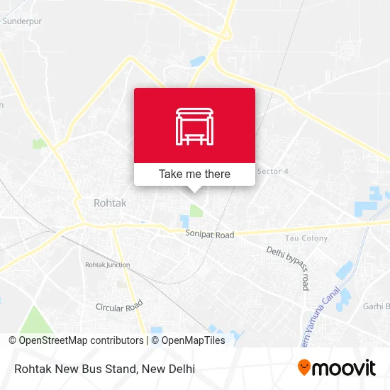 Rohtak New Bus Stand map