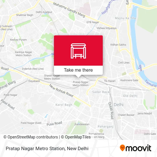Pratap Nagar Metro Station map