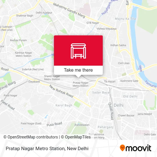 Pratap Nagar Metro Station map