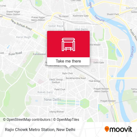 Rajiv Chowk Metro Station map