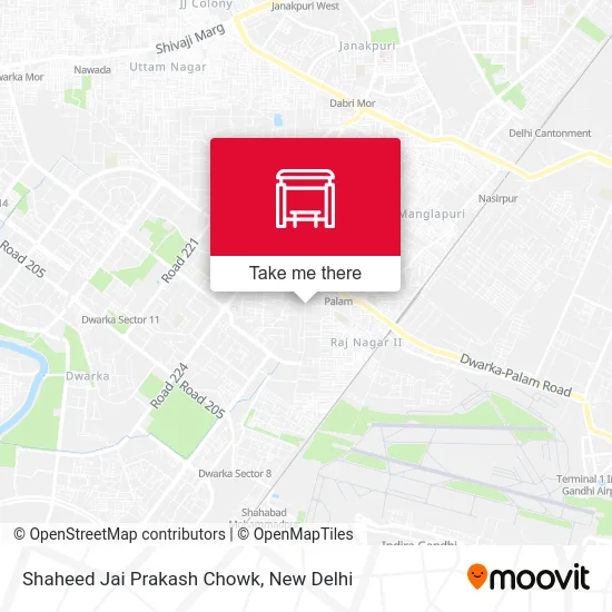 Shaheed Jai Prakash Chowk map