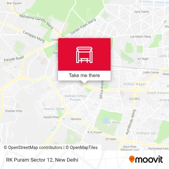 RK Puram Sector 12 map