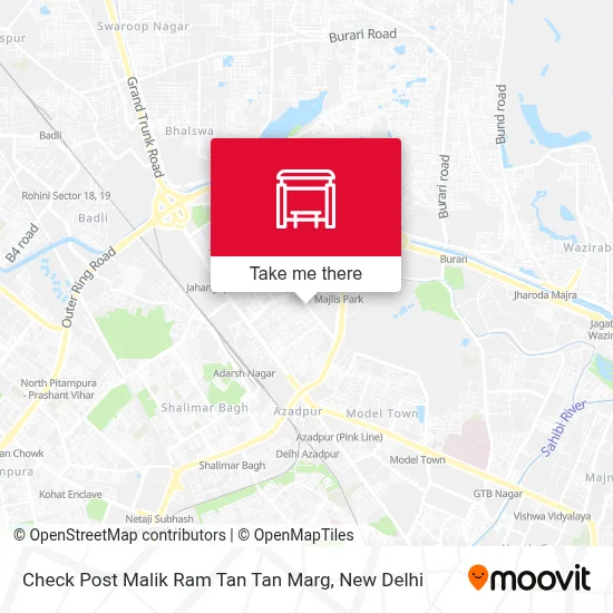 Check Post Malik Ram Tan Tan Marg map