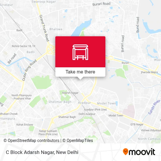 C Block Adarsh Nagar map